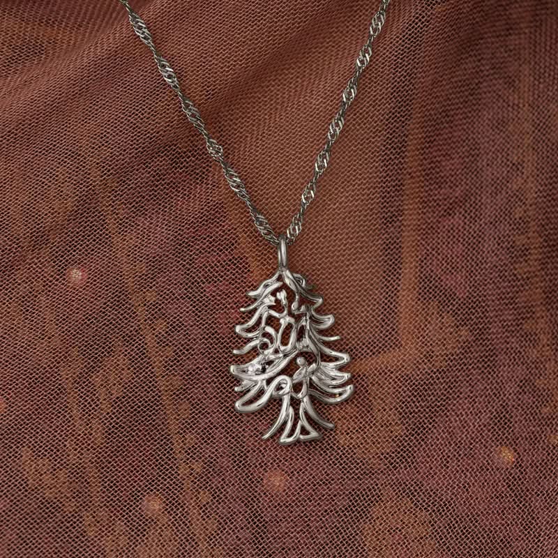 "Freedom is the Soul" Lebanon Cedar Necklace
