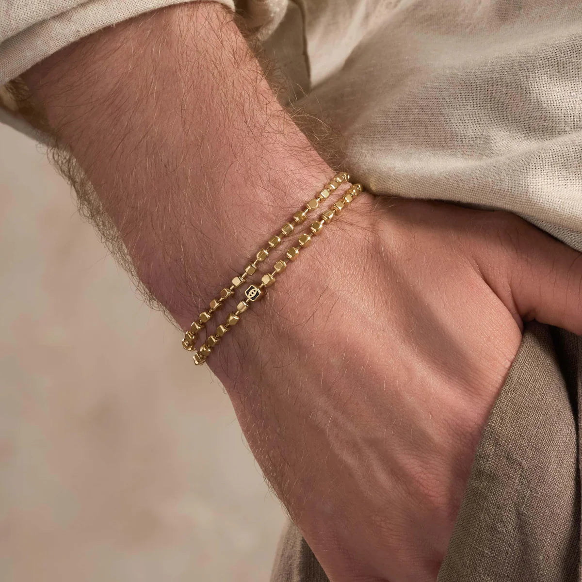 Divine Forces Gold Evil Eye Hamsa Bracelet