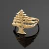Gold Cedar Tree of Lebanon Ladies Ring