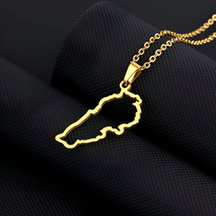 Lebanon Map Necklace