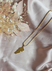Lebanon Map Necklace