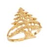 Gold Cedar Tree of Lebanon Ladies Ring